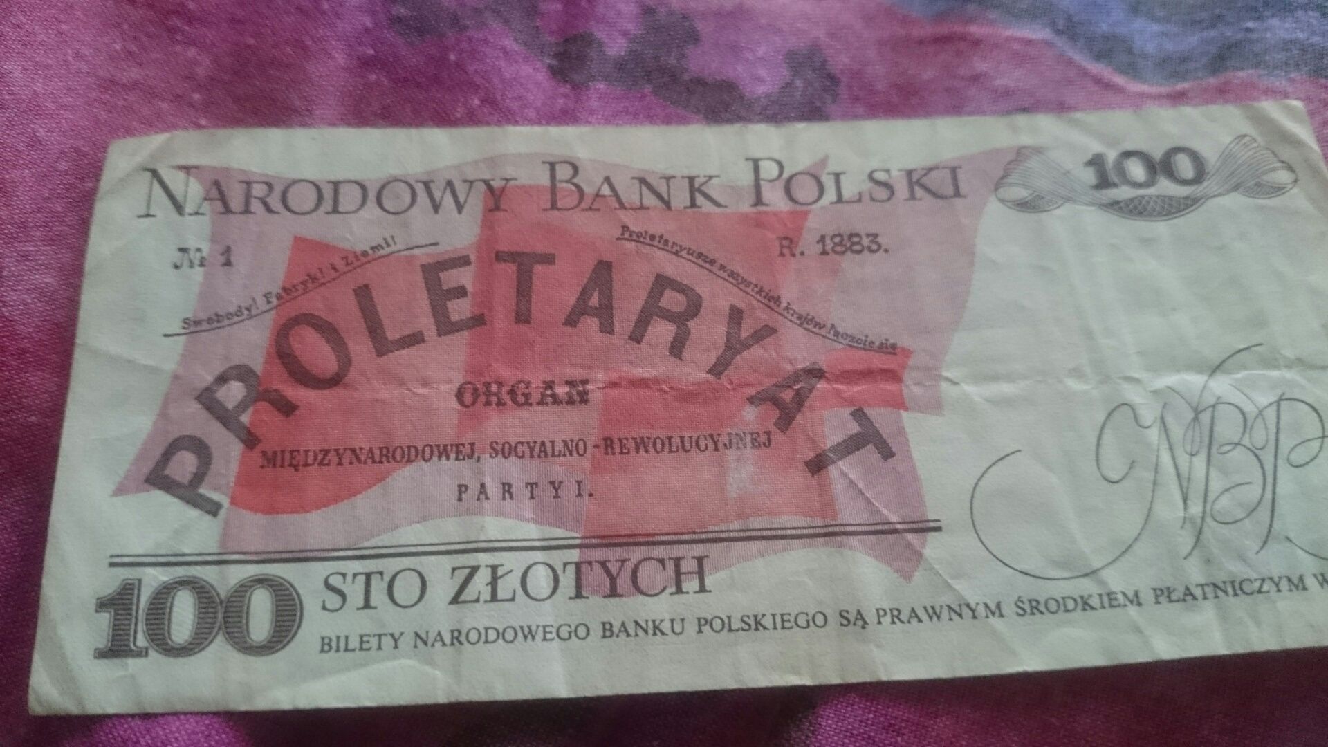 100 злотых.(Польша)1986.  20 000 ( Югославия) - 1987
