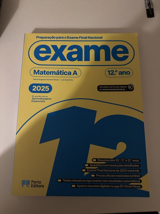 Livro de preparação para o exame de Matemática A 2025