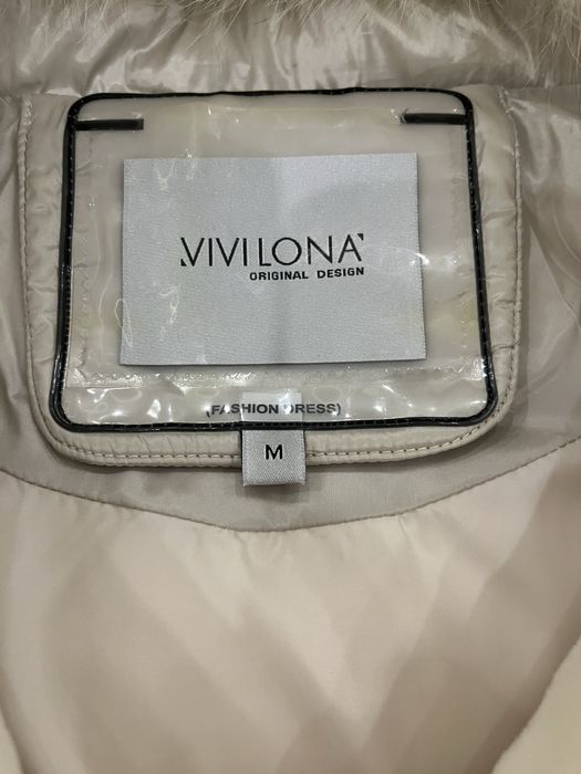 Пухова куртка з натуральним хутром