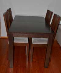 Stół rozkładany 140x80 wraz z 4 krzesłami Paged
