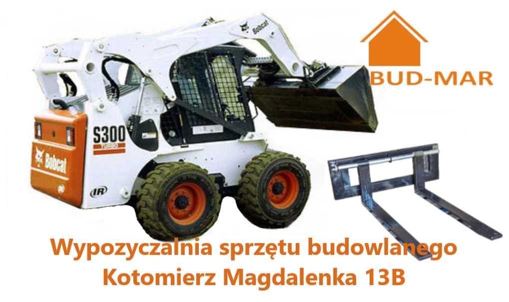 Wynajmę miniładowarka bobcat s300, manitou, minikoparka, ładowarka