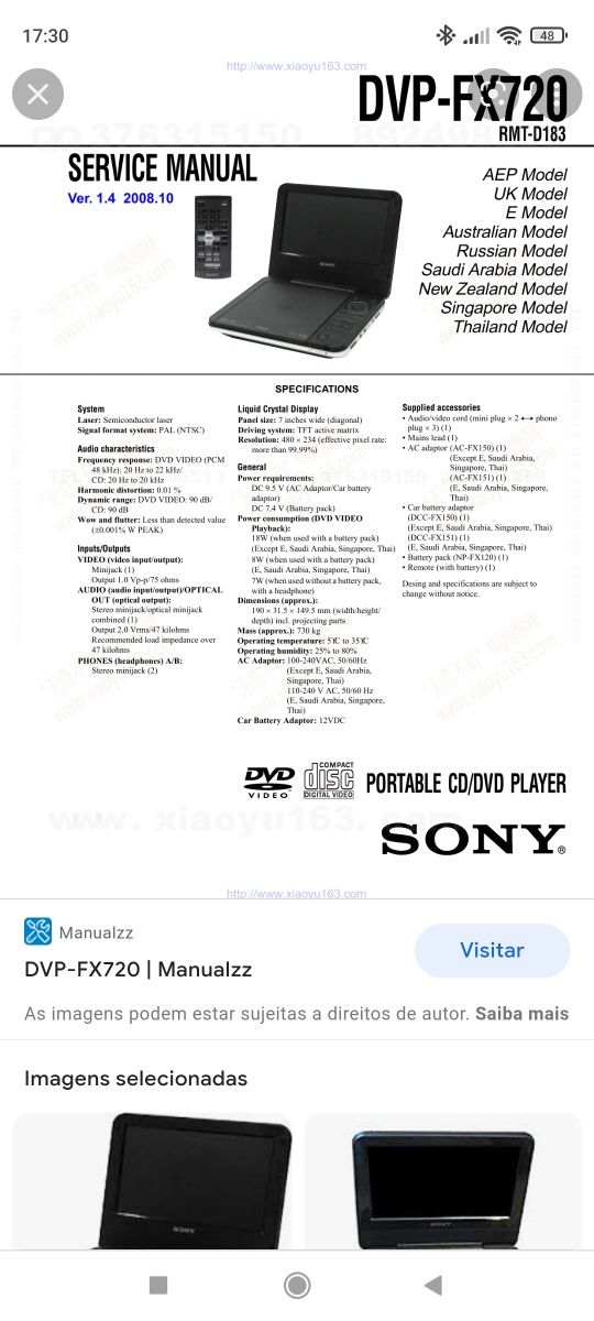 DVD portátil Sony