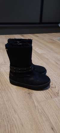 Buty zimowe Primigi r. 24 dziewczęce czarne skórzane
