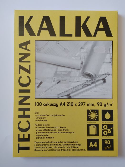 Kalka techniczna A4 100 szt koh i noor