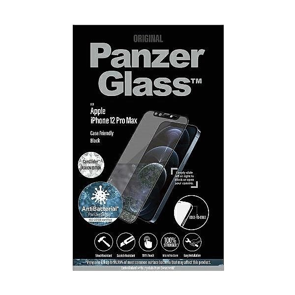 Szkło PanzerGlass E2E Microfracture antybakteryjne z osłoną aparatu z