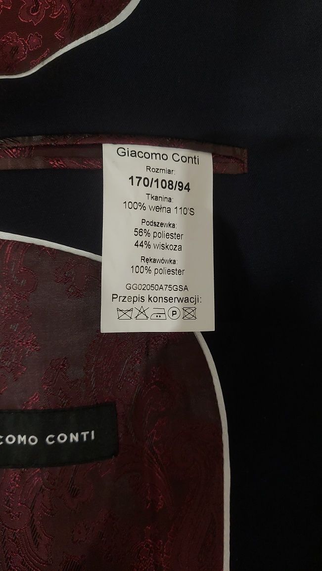 Granatowa marynarka męska Giacomo Conti