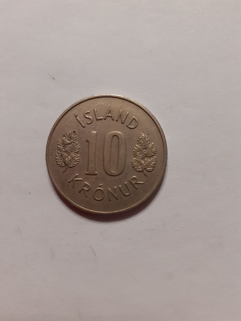 10 kronur Islandia 1974r