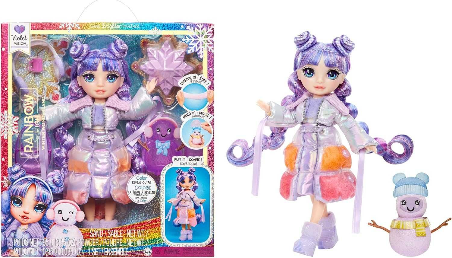 Rainbow High Winter Wonderland Violet  Рейнбоу хай Віолетта зима
