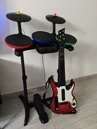 Wii Guitar Hero - Bateria + Guitarra