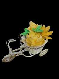 Flowerbox rowerek kwiaty mydlane Dzień Mamy Babci