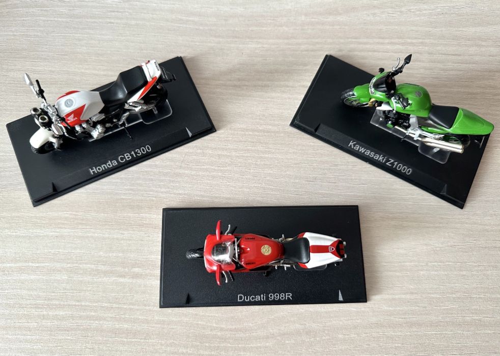 Coleçao Super Motas Altaya moto Ducati miniaturas kawasaki honda