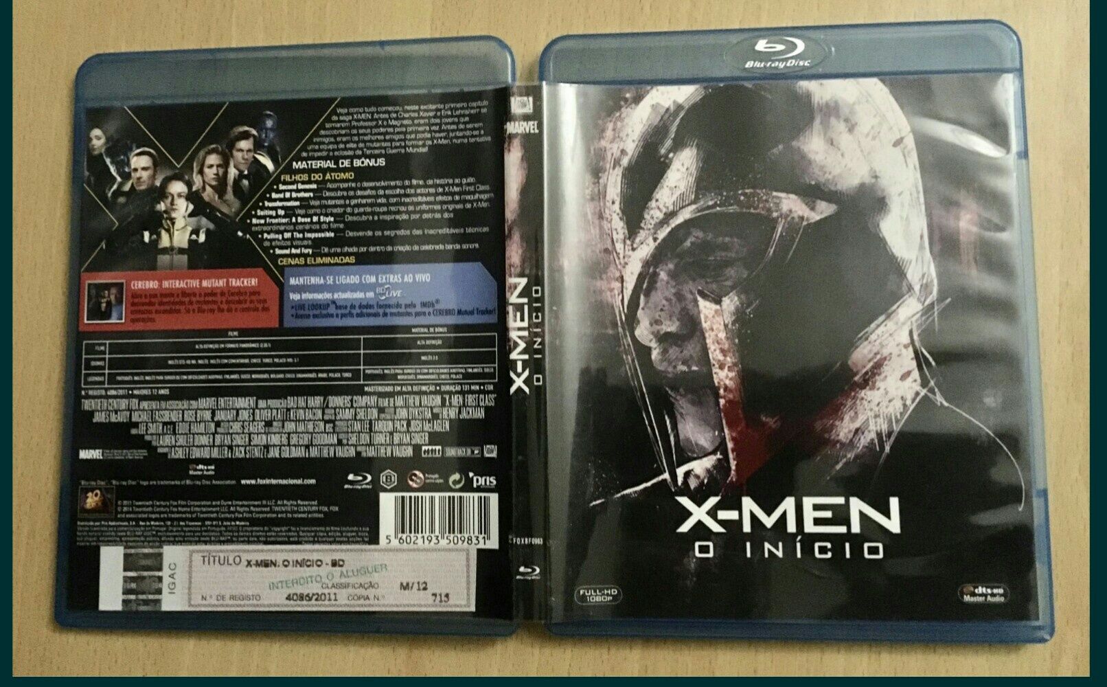 X- Men o Inicio Blu-ray ESPECIAL DTS-HD MA - Legendas PT selo IGAC (Portes CTT GRÁTIS)