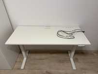 Biurko z elektryczną regulacją wysokości IKEA MITTZON 140x60 cm biały