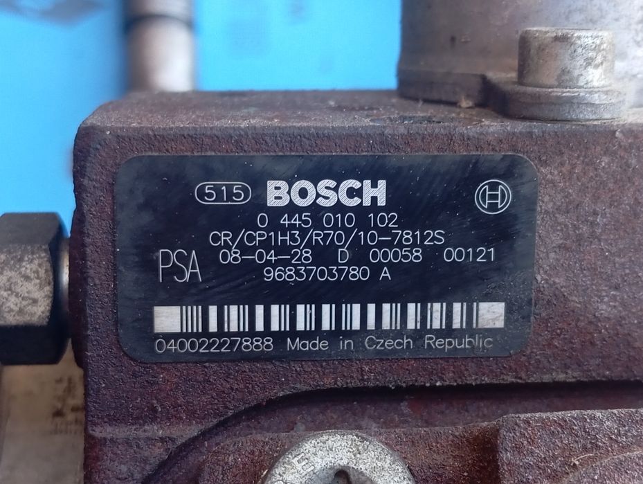 ТoпливнаBosch0 445 010 102 форсунки 04451100259 Focus2VolvoV50 1.6ТDCl