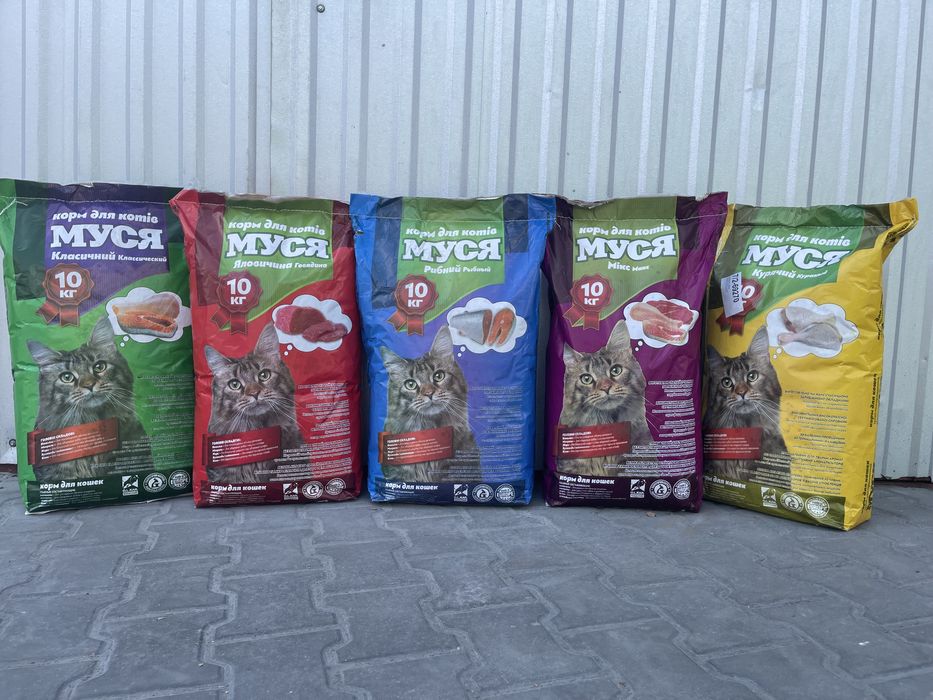 Корм для котів Муся, 10 кг
