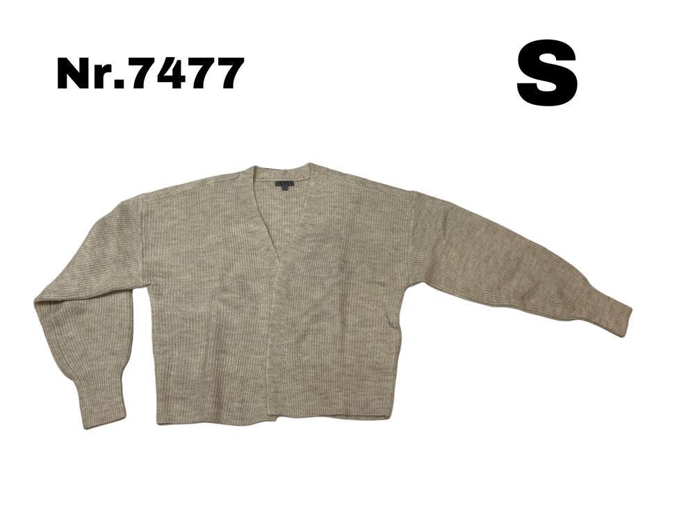Nowy damski sweterek Kardigan Ecru damski rozmiar S nr.7477