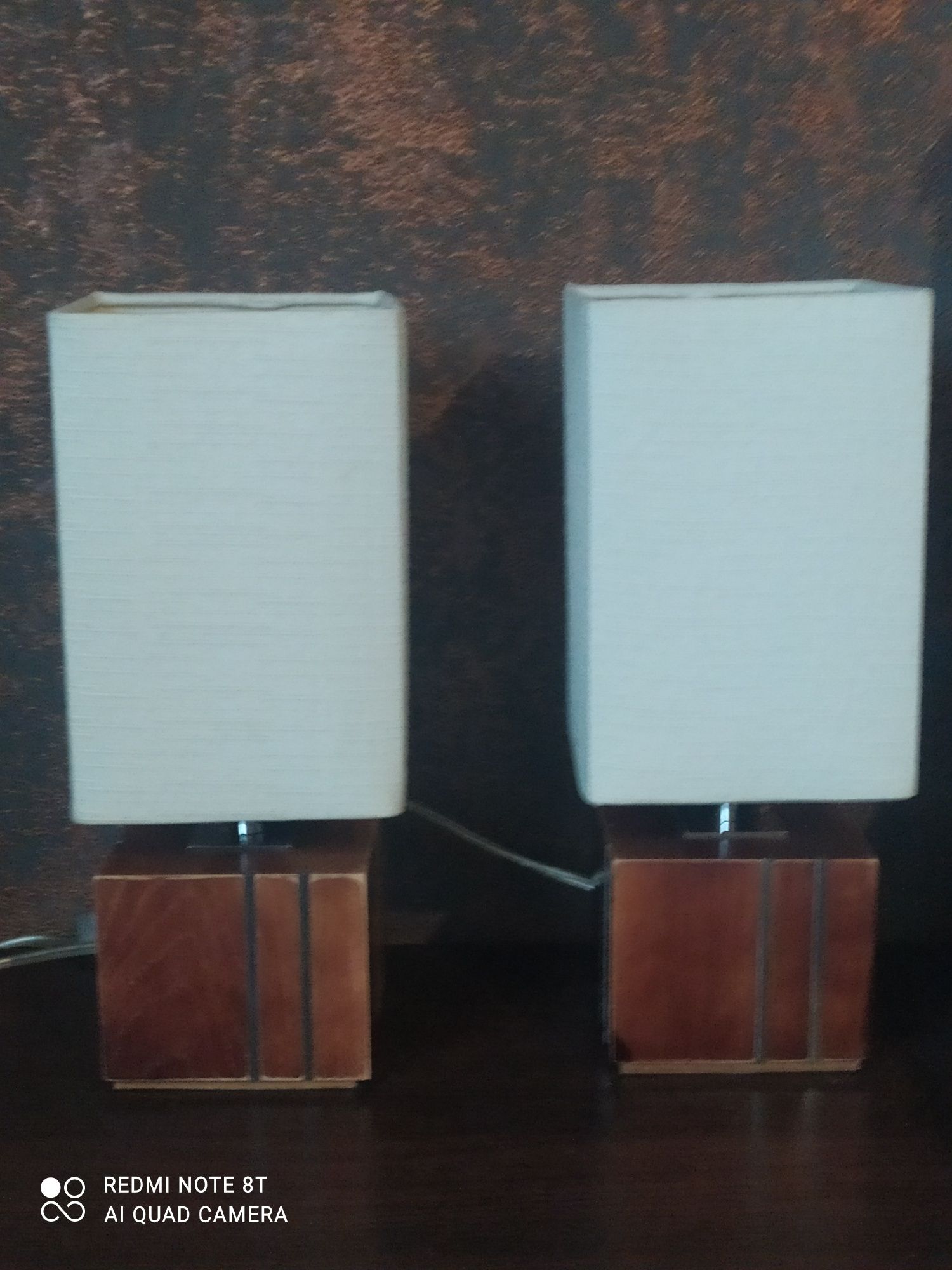 Komplet żyrandol i 2 lampki nocne