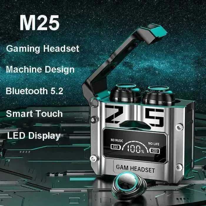 Bezprzewodowe słuchawki BLUETOOTH 5.3 POWERBANK