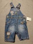 Letnie ogrodniczki jeansowe 74/80