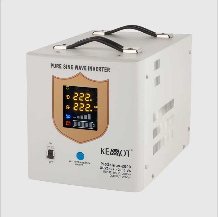 Гібридний ДБЖ/Інвертор 12V 230V 2000VA/1200W Kemot PROsinus-2000W