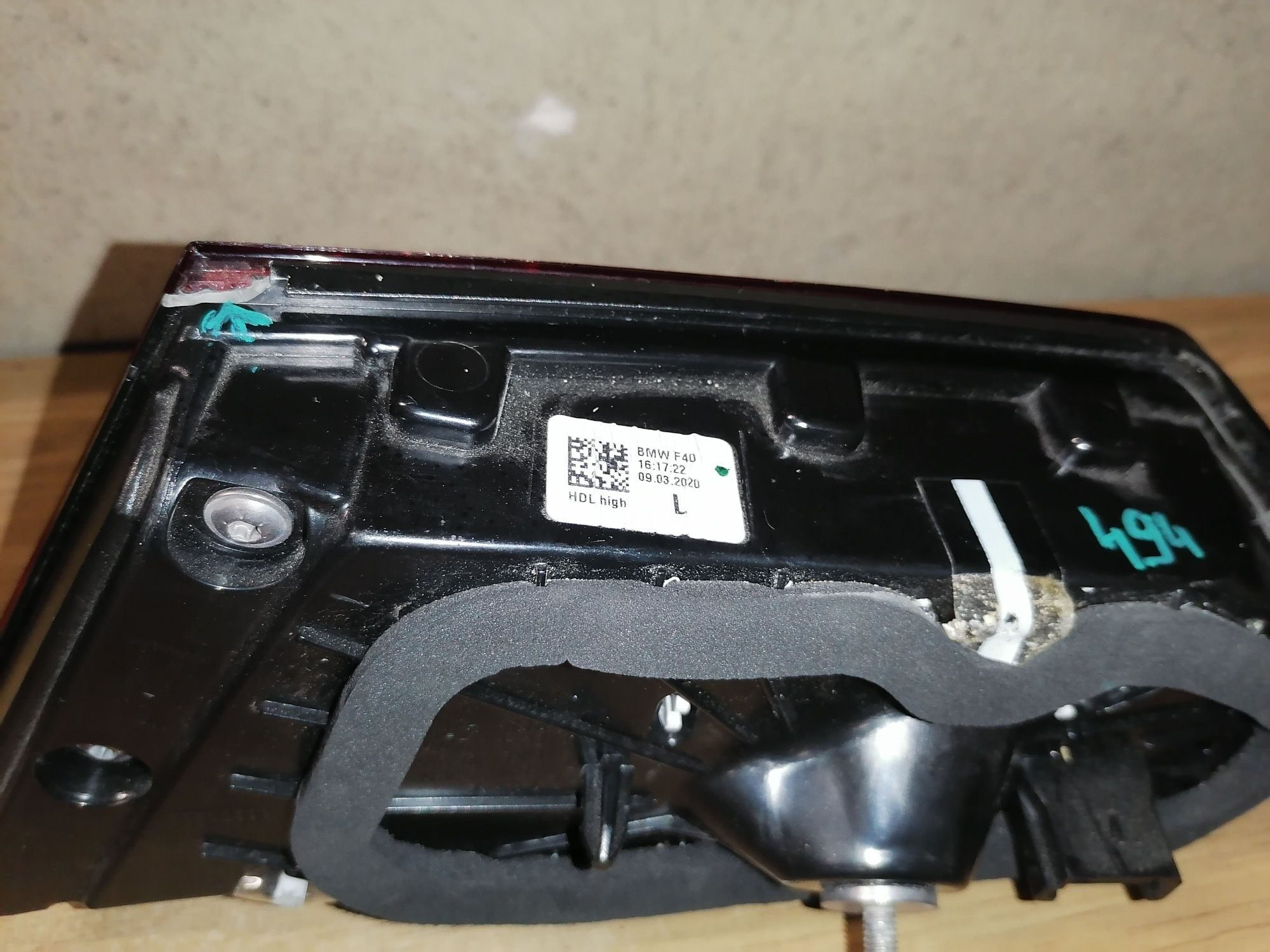 BMW 1 F40 Lampa led tył lewa w klape bagażnika