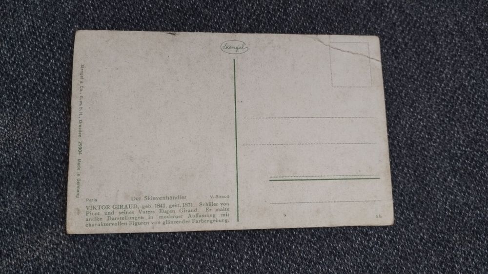 Pocztówka targ niewolników