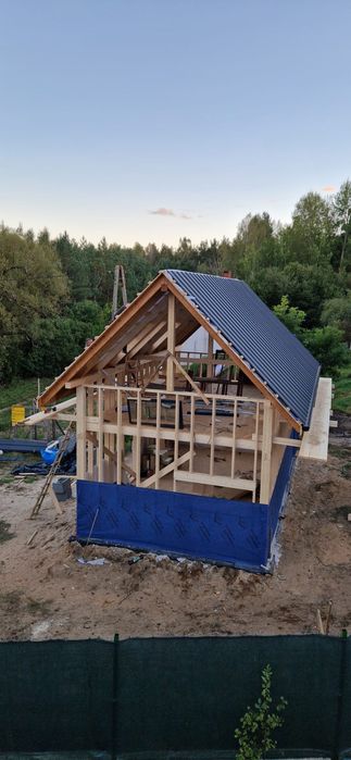Dom szkieletowy mieszkalny blisko jeziora Gim