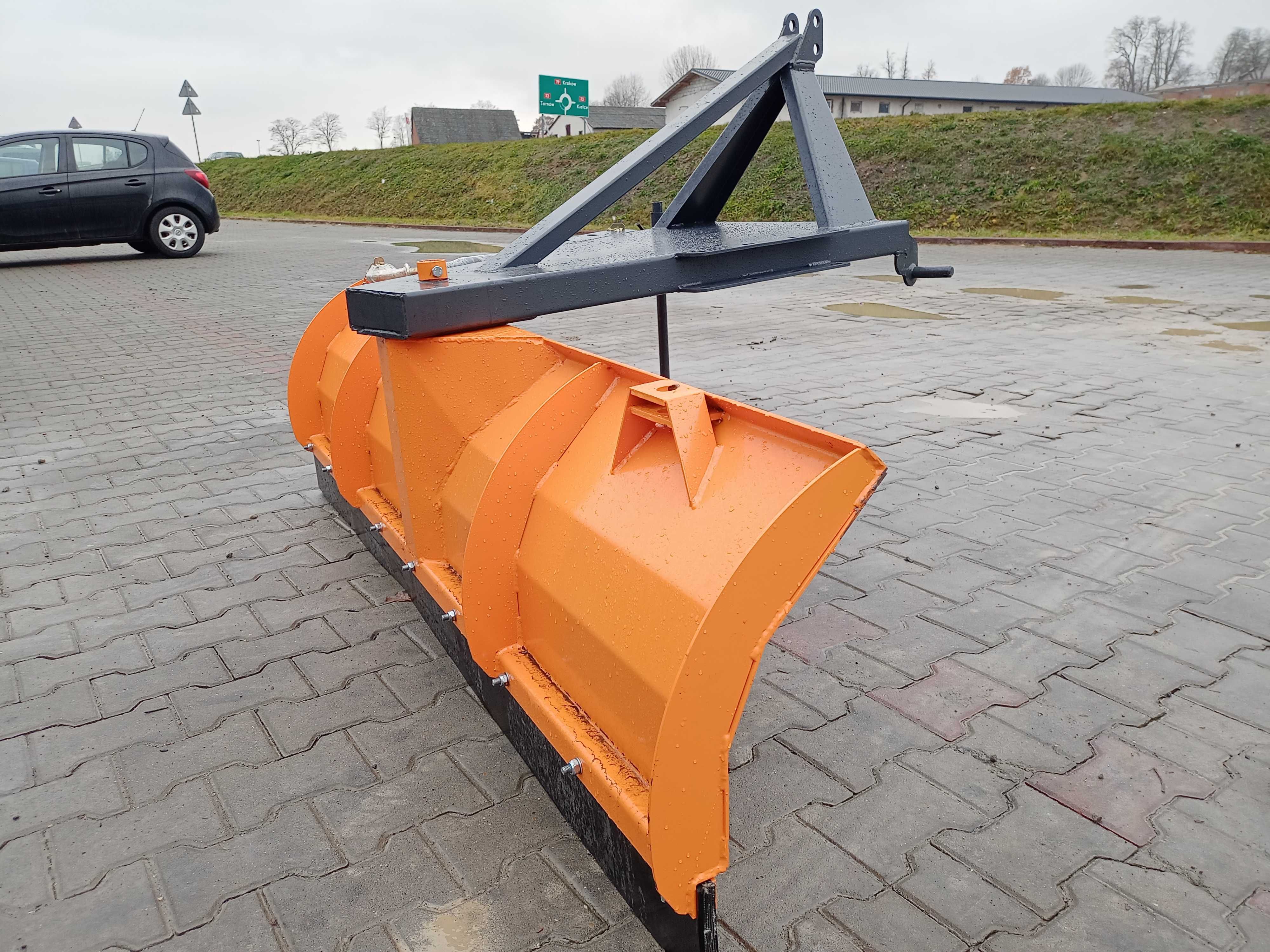 Pług do śniegu obrotowy Produkt Polski solidny do pchania i ciągnięcia