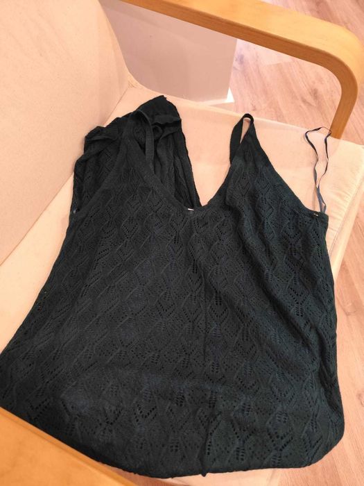 Vestido verde escuro