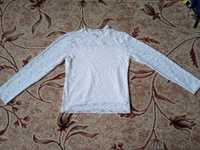 Кофта белая детская блузка для дівчинки