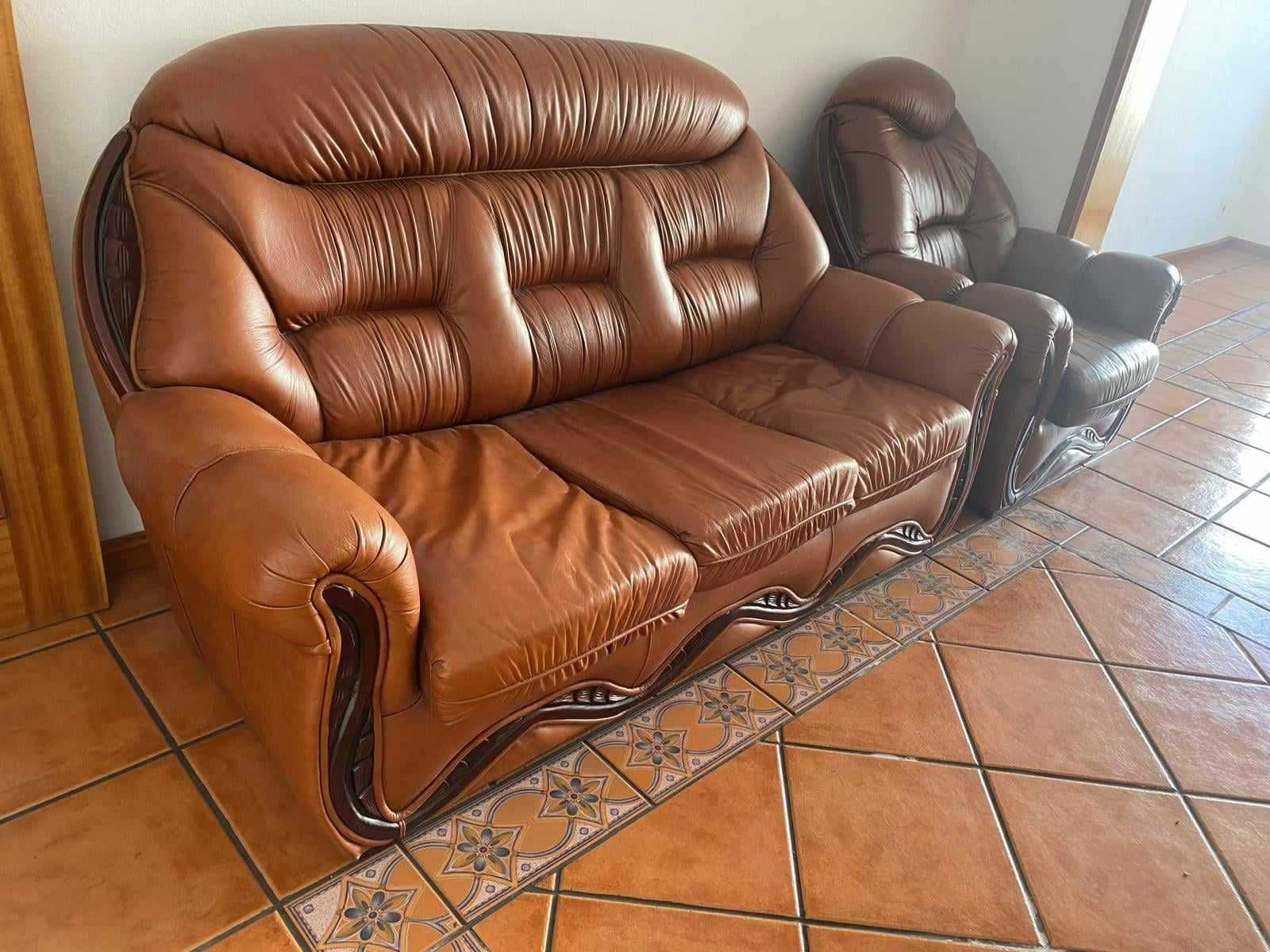 Sofás de cabedal