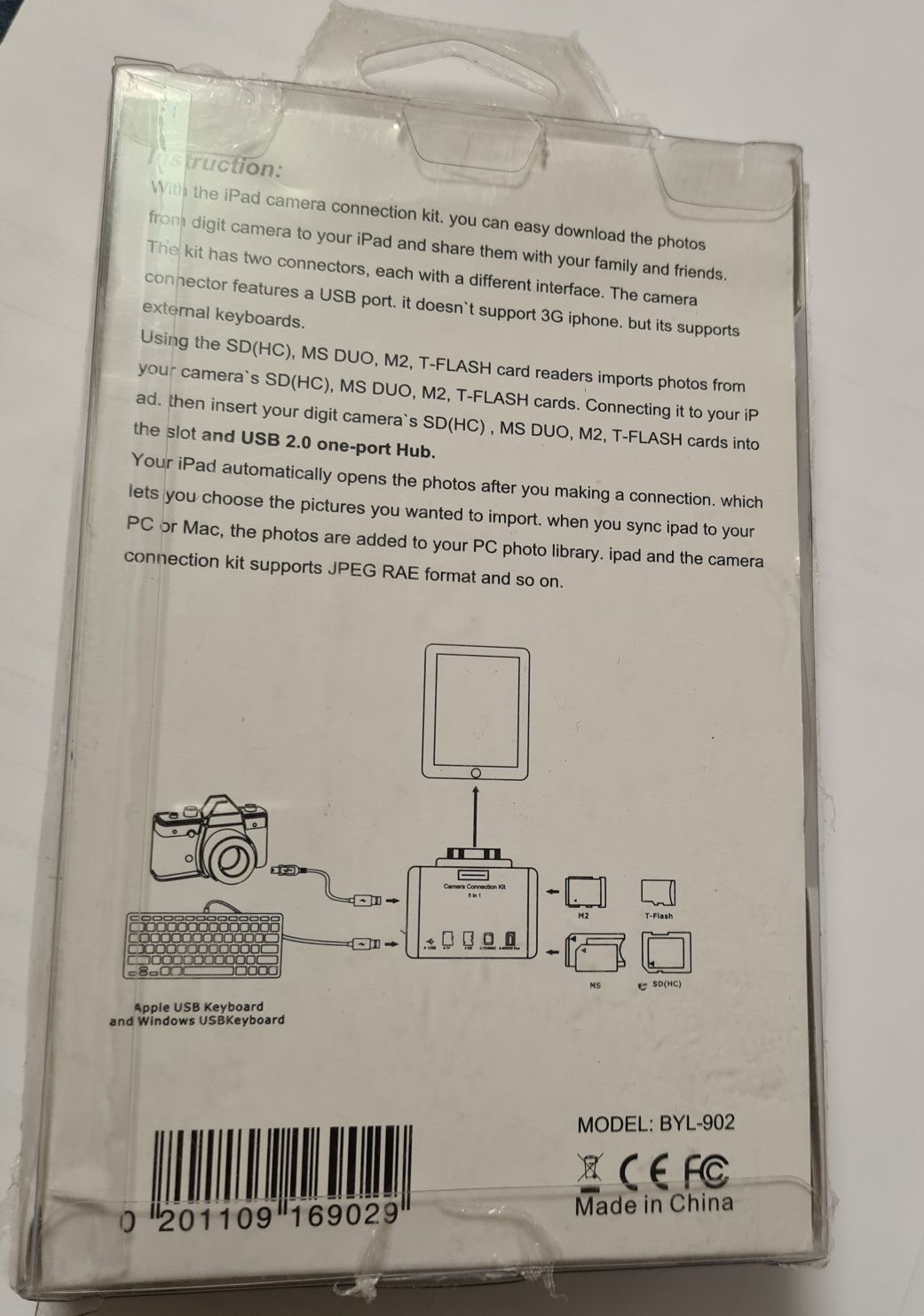 5в1 Camera Connection Kit для Ipad, USB, кардридер