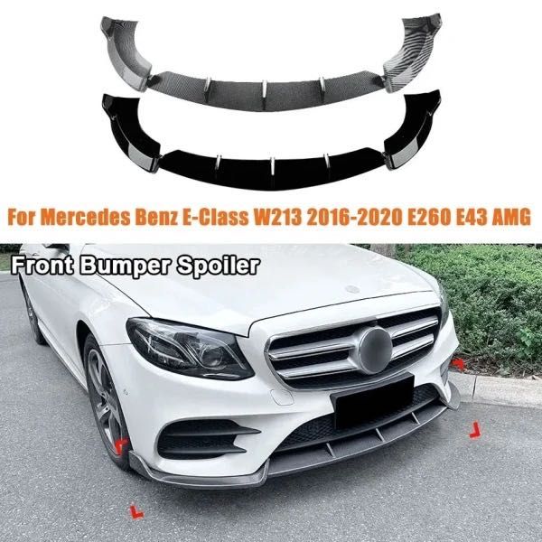 Передняя губа сплитер Mercedes W213  накладка на передний бампер обвес