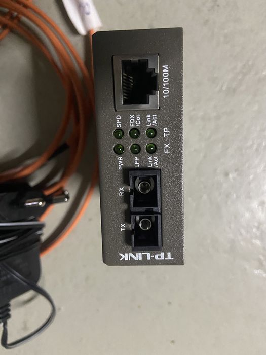 Conversor Fibra-RJ45 completo