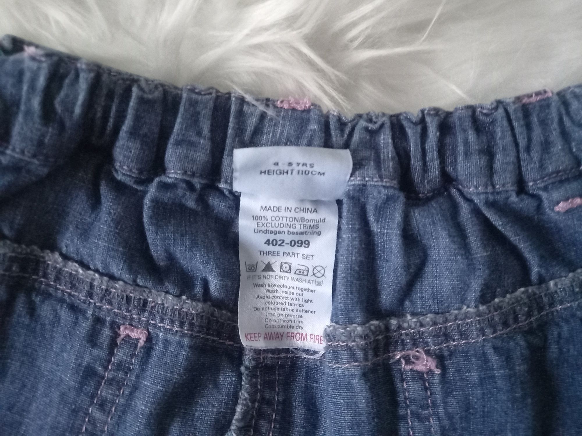 Spódniczka mini jeans pies Next 4-5 lat 110 cm