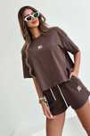 T-shirt oversize czekoladowy BG NEXT Brandenburg Couture rozmiar M