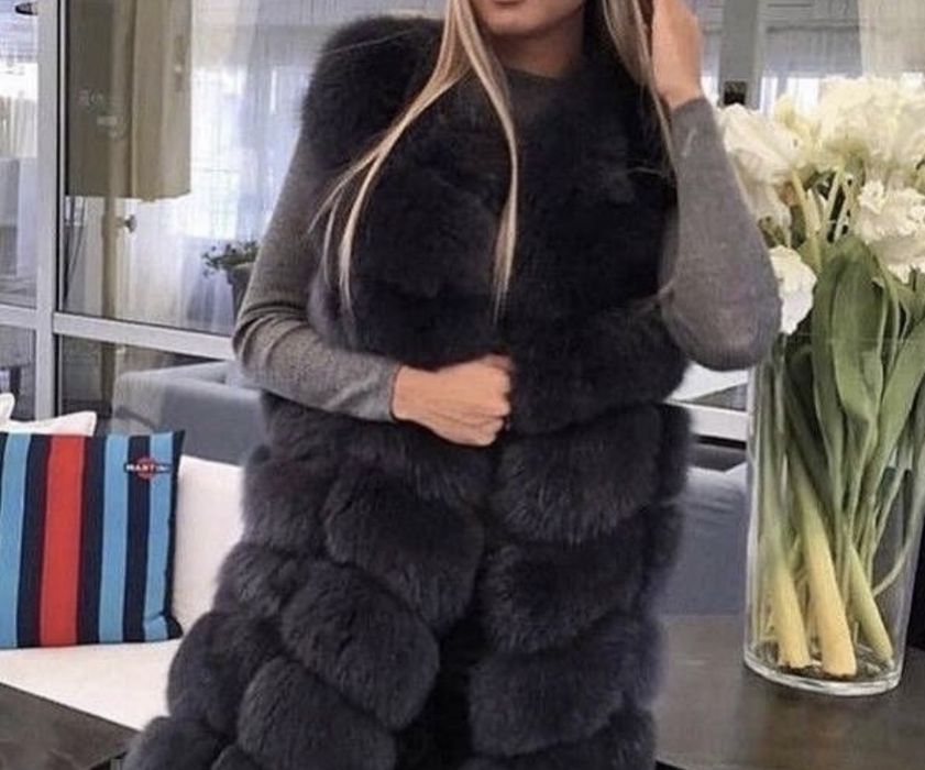 Меховая желетка из писца