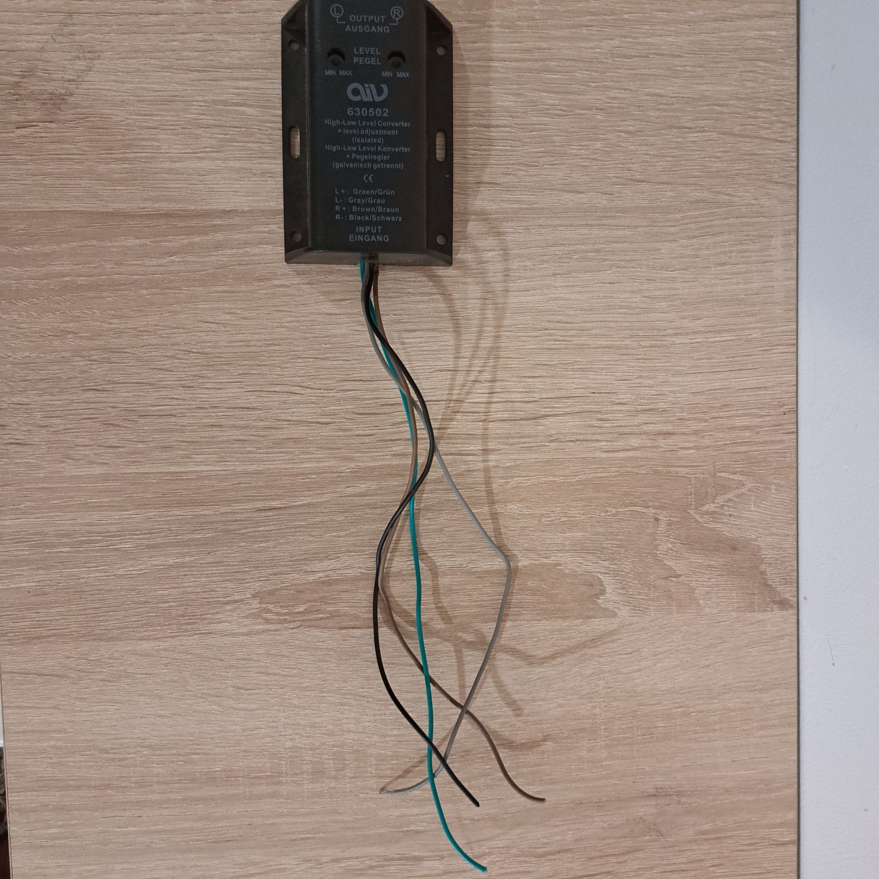 Konwerter sygnału audio RCA ACV