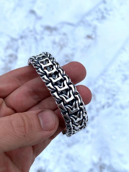Срібний браслет 100г чоловічий, мужской серебряный браслет 925