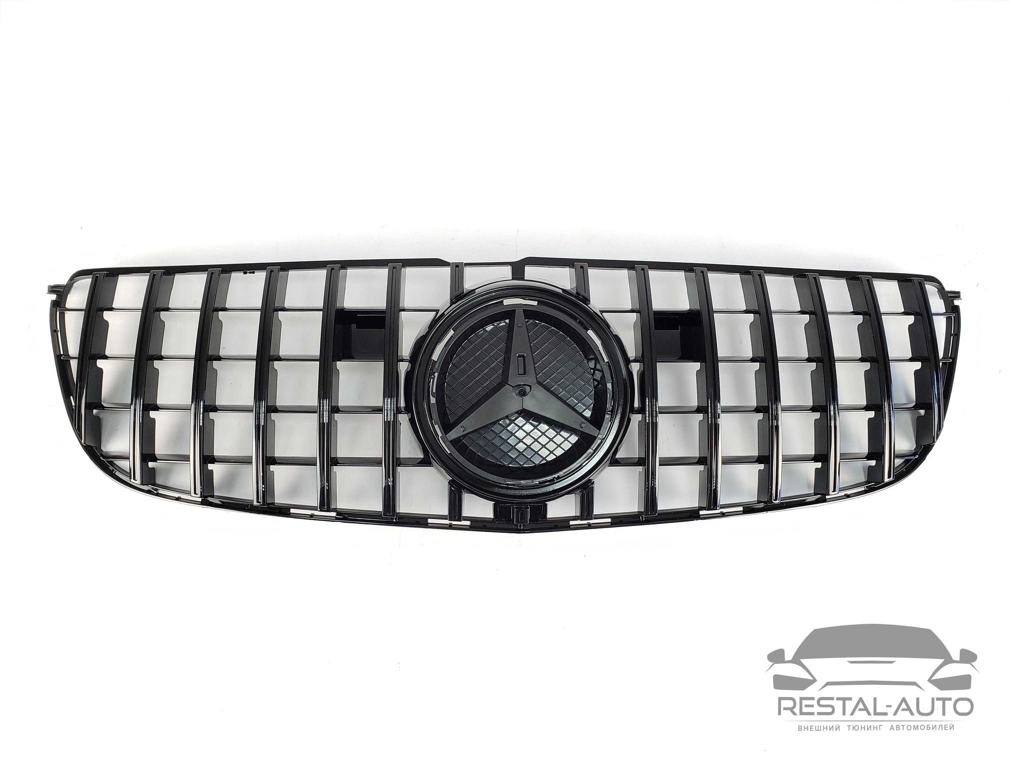 Решетка радиатора на Mercedes GLS-class x166 2015 - 2019 года.