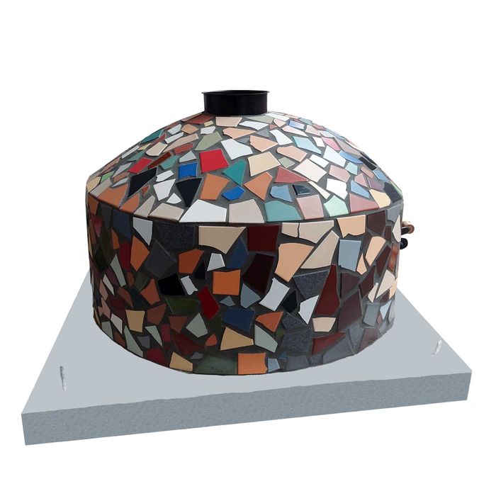 Piec chlebowy do pizzy MINI DELUXE 80x80 mały lekki 300kg