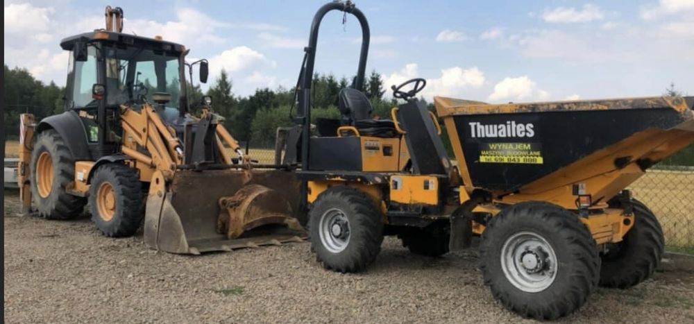 Wypożyczalnia/wynajem maszyn(koparka,wozidlo,walec)uslugi ziemne