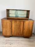 Kredens z witryna z lat 50/60 ArtDeco