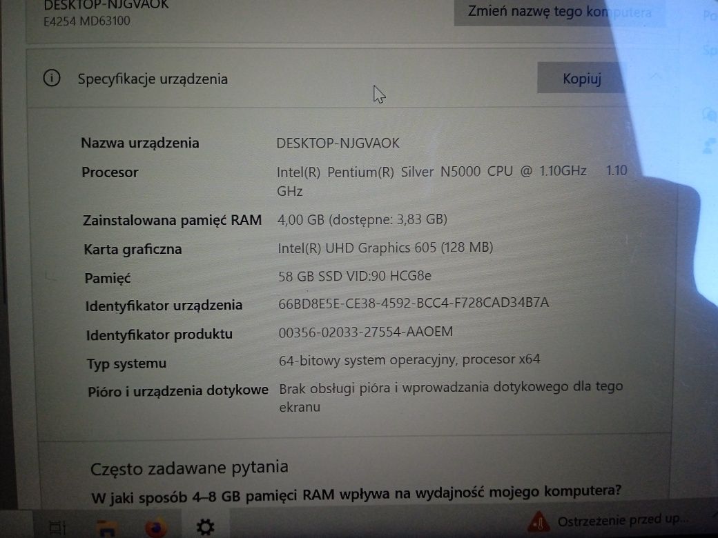 Laptop Medion E4254