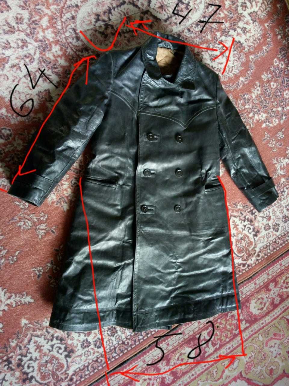 Кожаное пальто старинное мужское