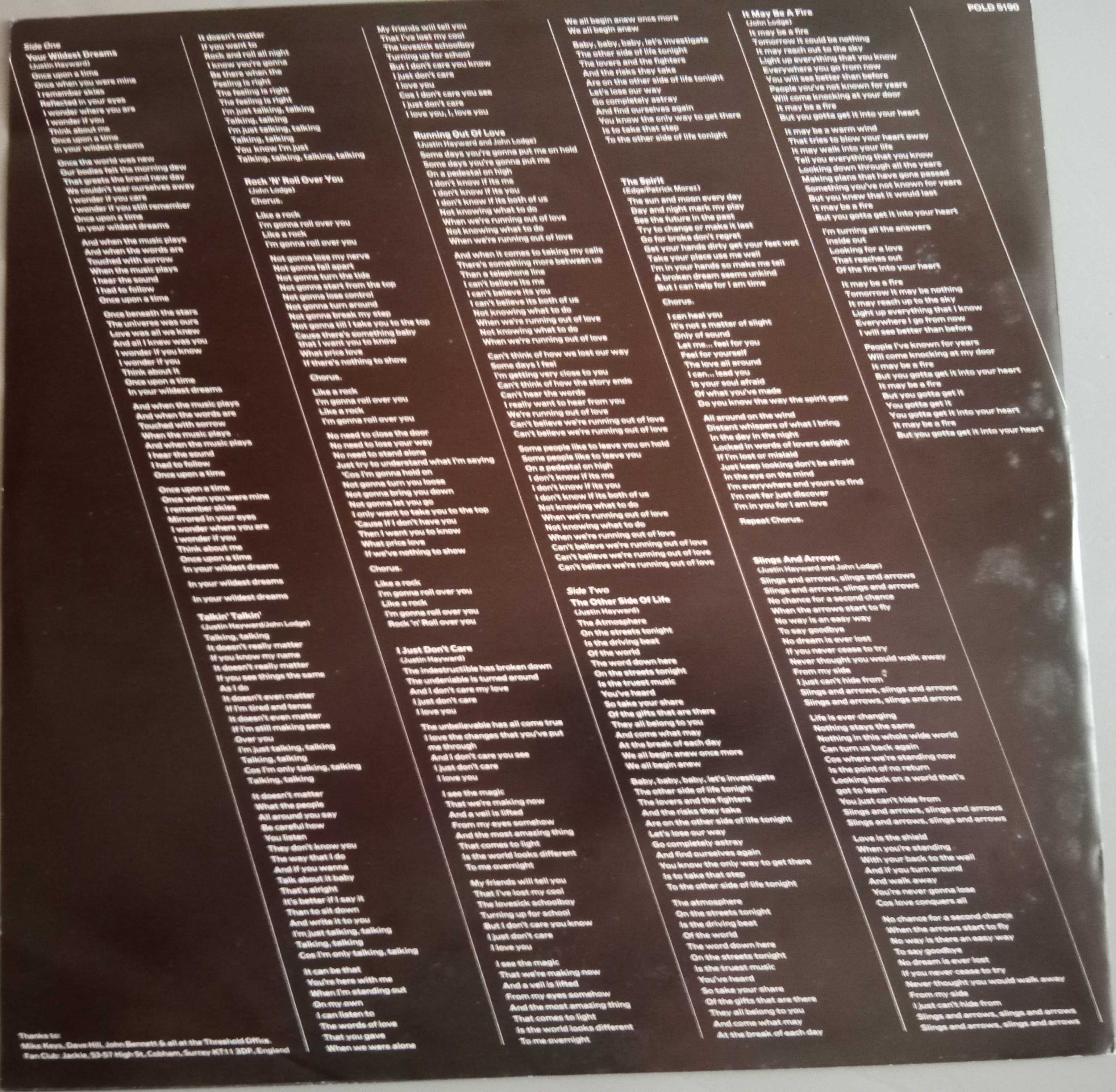 Moody Blues - - - - - The Other Side of Life - - - - - LP