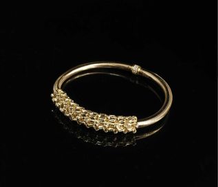 Złoto 585-złota bransoletka damska rozciągliwa