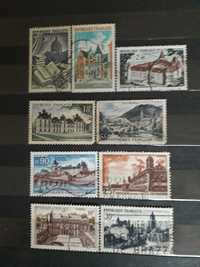 znaczki pocztowe Francja zabytki