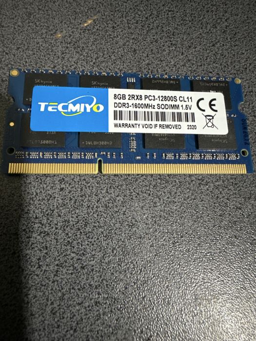 pamięć RAM tecmiyo 8GB DDR3 1600MHz