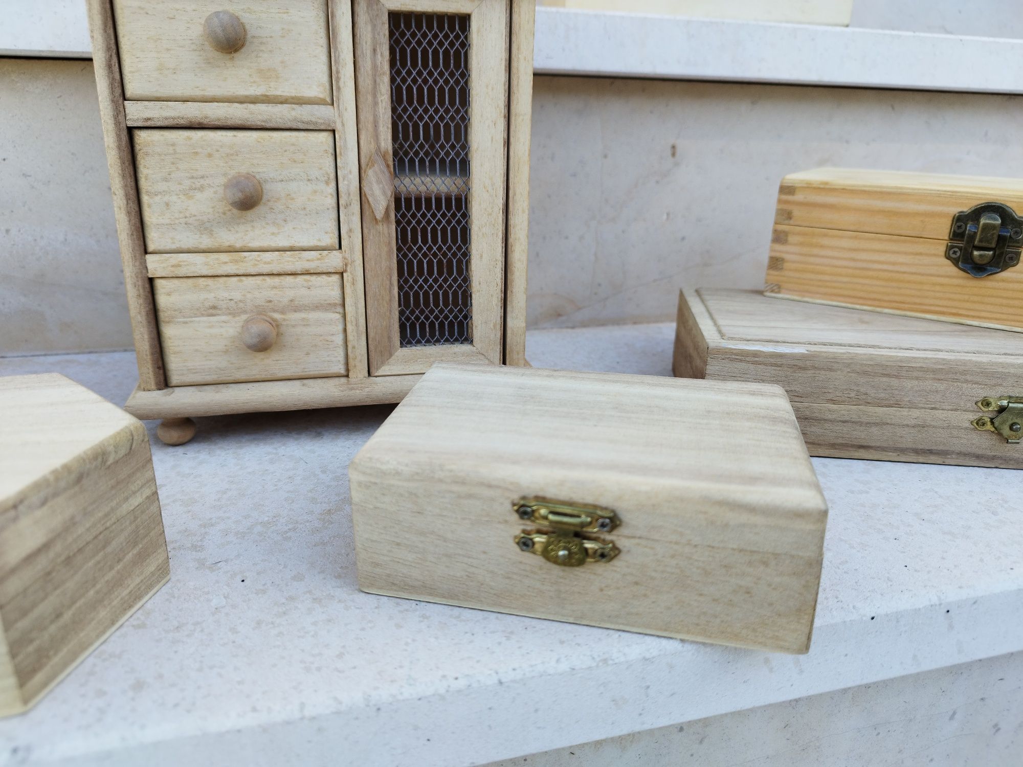 Caixas de madeira - para artesanato
